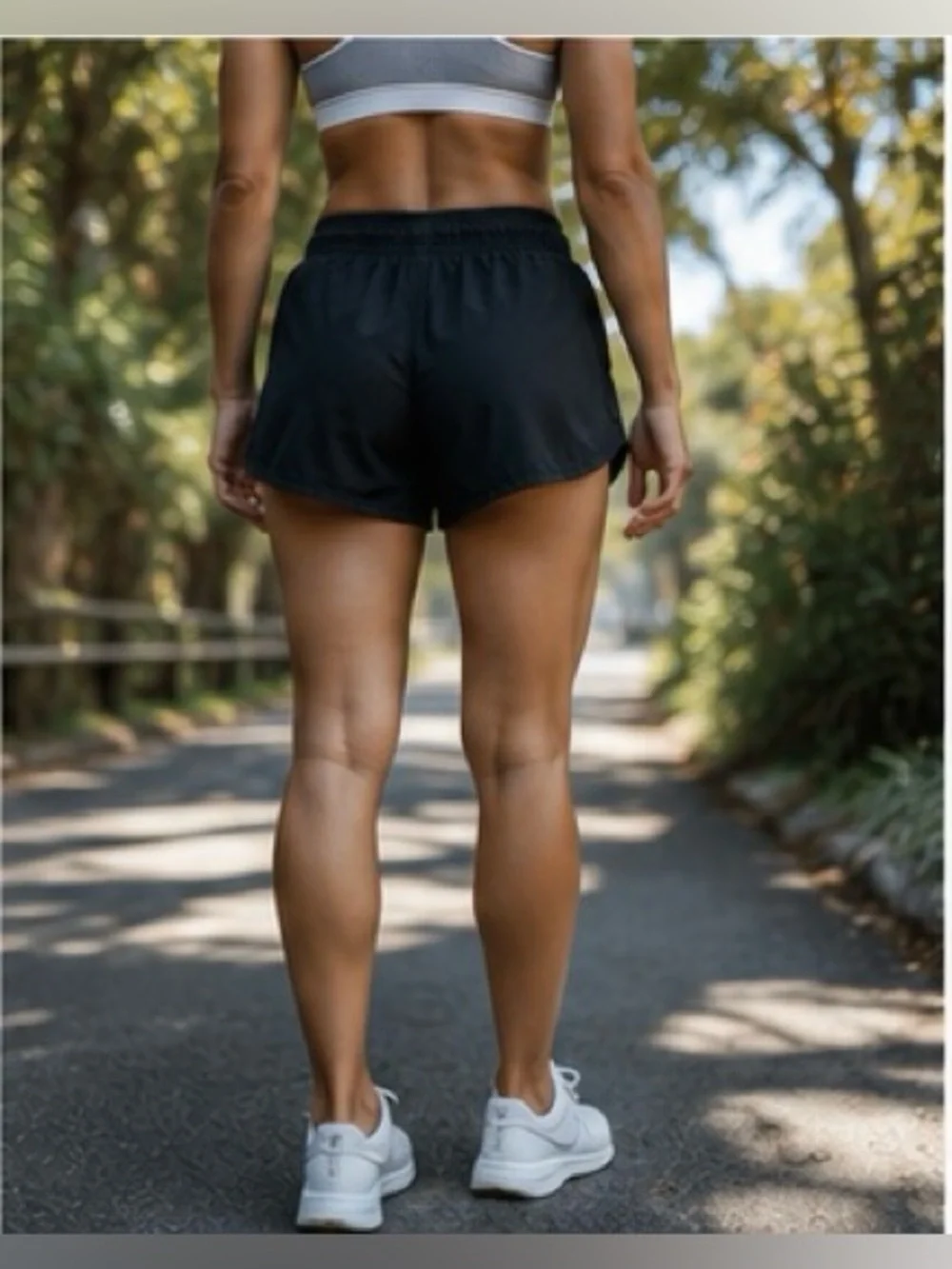 Nike Dri-FIT Tempo Running Shorts Women’s Large Black Brief Lined 3”
